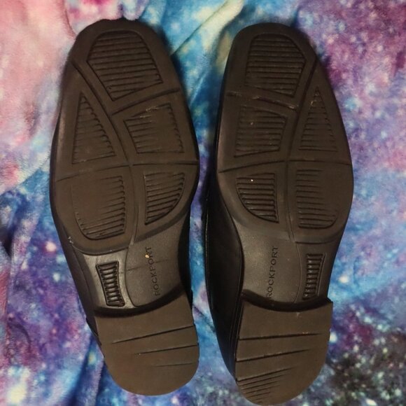 LAST CHANCE - BLACK PENNY LOAFERS 8 Academia Classic Slippers Hard Sole Leather - Picture 7 of 8